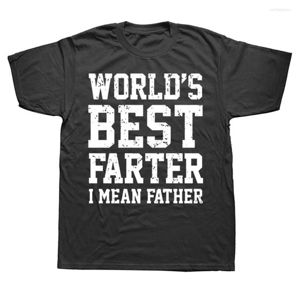 Camisetas masculinas Funny Worlds Greatest Farter I Mean Pai Gráfico Streetwear Filha Pai Dia dos Pais Presentes de aniversário Camiseta de verão