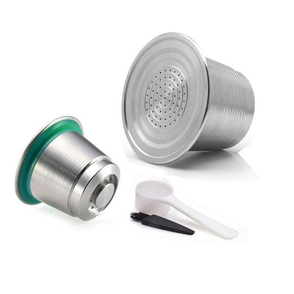 Capsule di caffè in acciaio inossidabile Capsule riutilizzabili Nespresso Capsule ricaricabili Compatibili con macchine come Nespresso-U Pixie Maestria Hsjcc