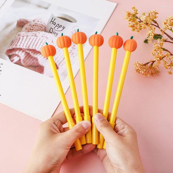 20Pcs Cute Pumpkin Gel Pen Creativo Premio regalo di Halloween Firma di cancelleria per studenti di cartoni animati all'ingrosso