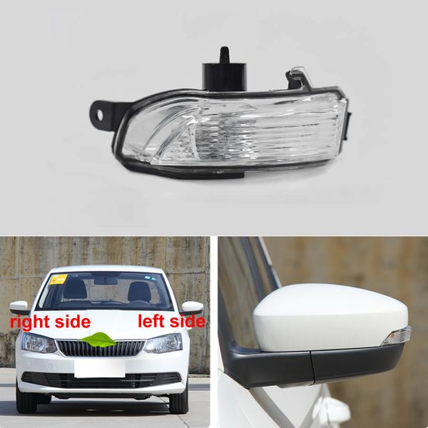 Für Skoda Fabia 2015-2020 / Schnelle 2018-2020 Auto Zubehör Rückspiegel Blinker Licht Lampe abdeckung Keine Glühbirne