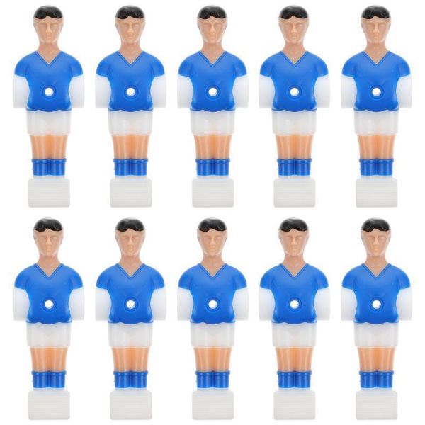 Foosball 10pcs Interessanti bambole per giocatori di football Figure in plastica per calcio balilla Accessori per macchine da calcio 230617