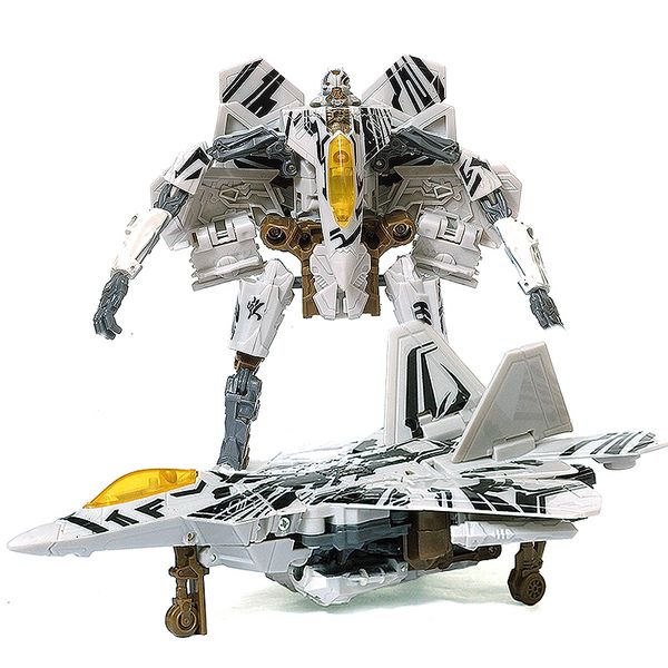 Brinquedos de transformação Robôs HZX H606 G1 Action Figure Toy Starscream Model 18cm ABS Móveis Articulações Estátua Deformação Car Robot NO BOX 230617