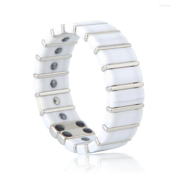 Brazalete 5in1 Blanco Negro Pareja Moda Pulsera de cerámica saludable