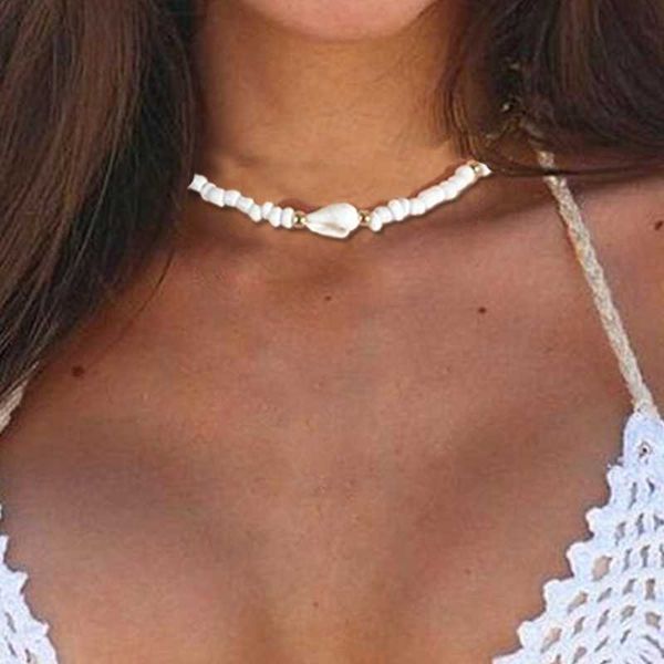 Boncuklu Kolyeler 17km Bohem Doğal Kabuk Suçlama Kolyesi Kadınlar Moda Yaz Plajı Charm Deniz Kılıf Boncukları Takı 230613
