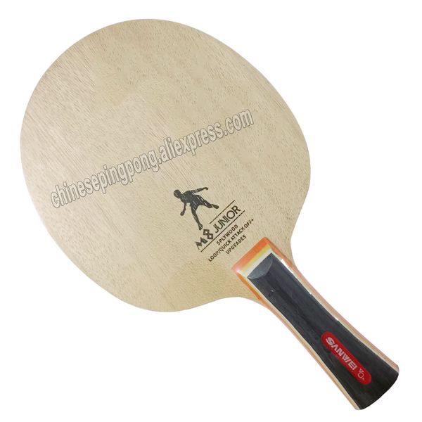 Raquetes de tênis de mesa original SANWEI M8 lâmina raquete 5 dobras de madeira allround controle ping pong remo bastão 230616