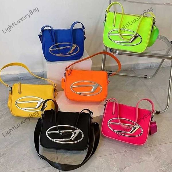 Designer Designer 1DR Mini Shouder Bag Candy Color Umhängetaschen Fashion Flap Square Wallet Damen Handtaschen aus Oxford-Stoff 230616