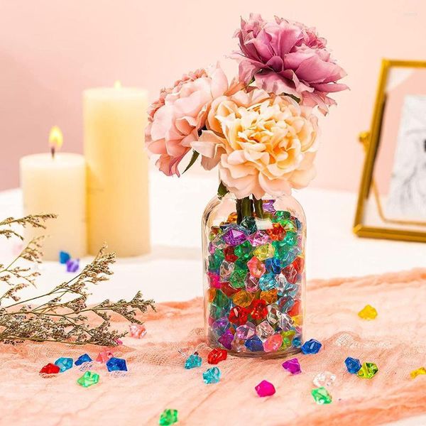 Decorações de jardim DIY Simulação Cubos de gelo Gemas Grãos Pedras coloridas Jóias Contador de acrílico Cristal Diamantes Brinquedo