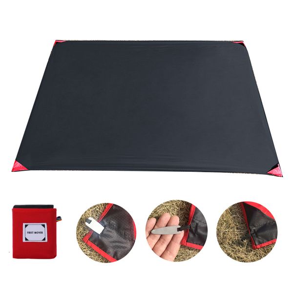 Mobili da campo Tasca portatile Tappetino da campeggio Materasso pieghevole Baby Climb Coperta da picnic da spiaggia impermeabile ultrasottile all'aperto 230617