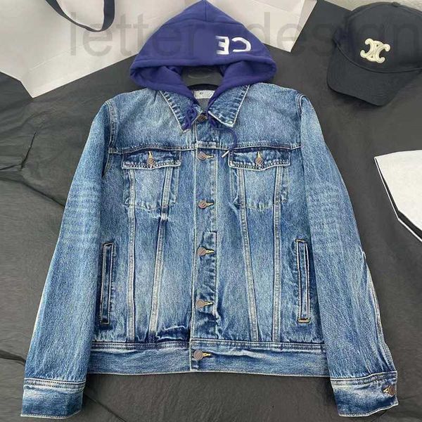 Damenjacken Designer 2023 neue rechte Version High-End-Triumph-Denim-Kapuzenjacke für Männer und Frauen 5TZM