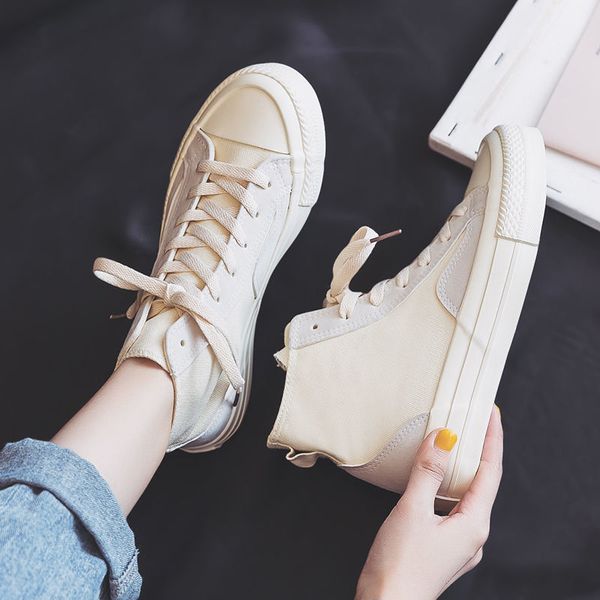 Harajuku Leinwand Sneakers2023 Mode Herbst Patchwork Korea Stil Frauen Turnschuhe Studenten Täglichen Tragen Casual Damen Schuhe