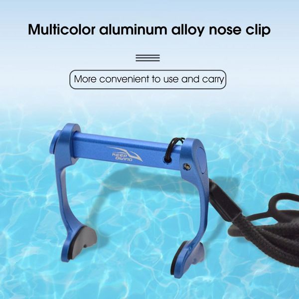 Tappi per le orecchie Clip per naso da immersione Clip per naso da nuoto unisex antiscivolo ad alta resistenza con corda anti-smarrimento per apnea Snorkeling Sport acquatici 230616