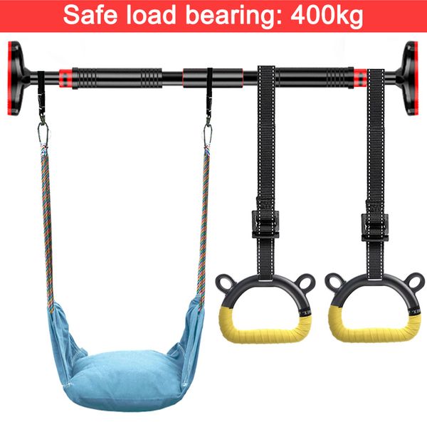 Barras horizontais 65 100cm Home Pull Up Door Bar Fixo Wall Hanging Chair Swing Fitness Ring Gym Exercise Sport Workout Equipment EQUIP 230616