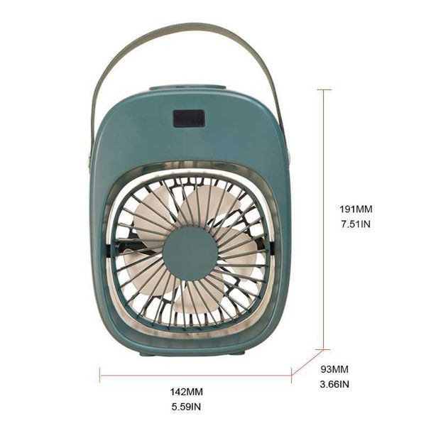 Ventilatori elettrici Umidificatore portatile con aria ricaricabile senza fili