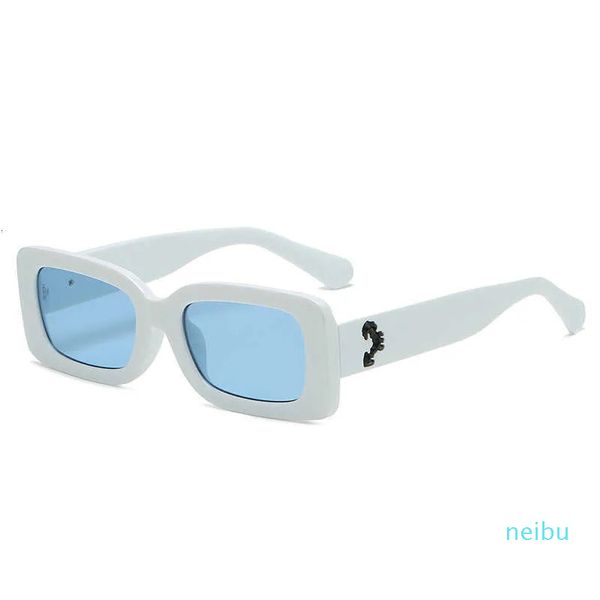 Óculos de sol Classic Designer Óculos Offw Goggle Outdoor Beach Sun Óculos para Homem Mulher Estrelas com Ow Arrow Street Shooting Moda Masculina e Feminina