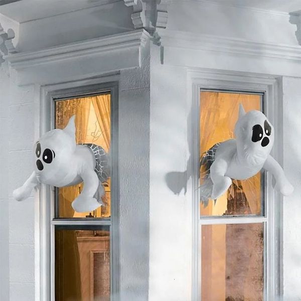 Altri articoli per feste per eventi Halloween Bumping Window Ghost Window Decoration Finestra rotta Ghost Halloween Outdoor Door Window Decorazione murale 230616