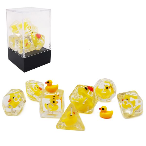 Sports Toys Bescon Yellowduck RPG Dice Set из 7 новинок желтая утка многогранная игра 230617