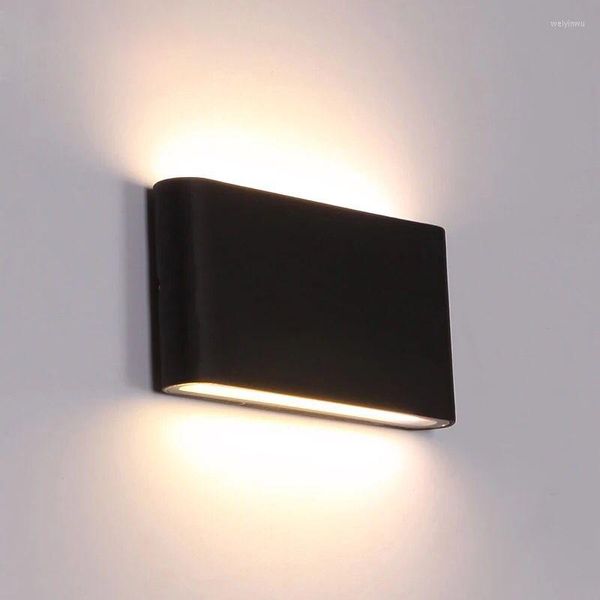 Wandleuchten im Freien wasserdichte Lampe IP65 6W/12W LED COB Licht Innendekoration Wandleuchte Schlafzimmer neben Korridor Gartenleuchten