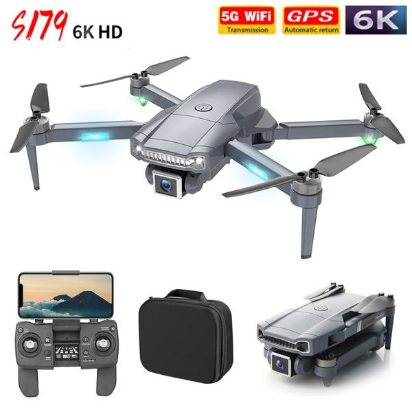 S179 GPS RC Drone con fotocamera 4K 6K Hd GPS professionale 5G WiFi FPV Quadcopter pieghevole senza spazzole Distanza di controllo 800mVS SG907