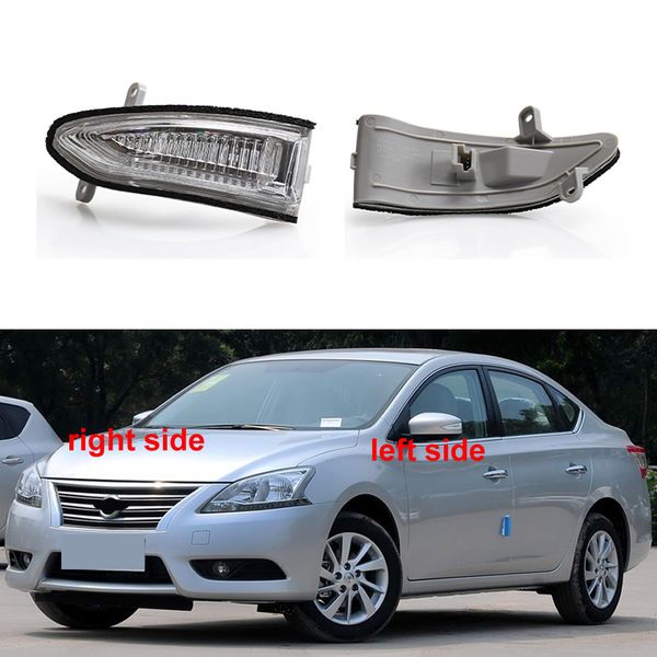 Para nissan sylphy 2012 2013 2014-2019 acessórios do carro exterior retrovisor retrovisor virar sinal de luz pisca-pisca lâmpada indicadora