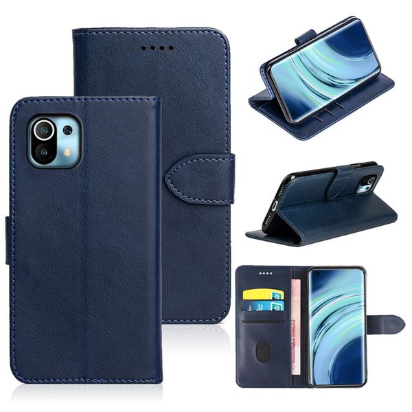 Leder-Handyhülle für Xiaomi Mix 4 Poco M4 X4 C40 C50 Pro 4G Redmi A1 Plus 4G civi 2 1S 5G Black Shark 4 Pro Flip Cover Wallet Phone Cases mit Kartenhalter