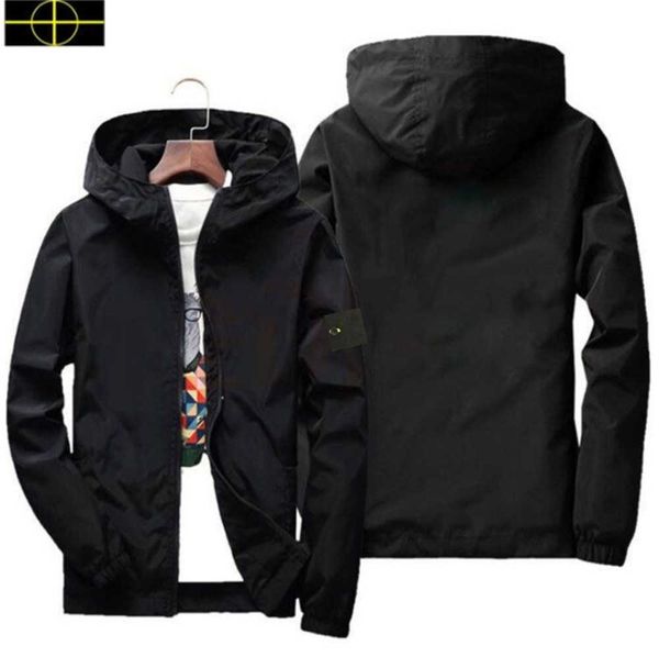 Giacca cappotto 2023 Giacca da uomo Trench in pietra alla moda Felpa con cappuccio Outdoor Hip Hop Streetwear Primavera Autunno Felpa con cappuccio sportiva Capispalla casual