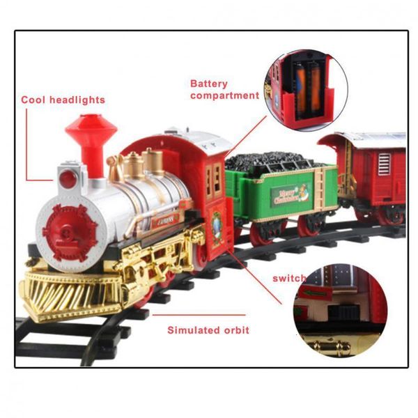 ElectricRc Araba Yaratıcı RC Tren Komik İlginç Set Oyuncak 41x28x6m Noel Electric Easy Montaj Track 230616