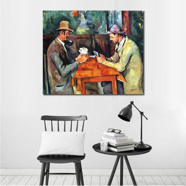 Impressionismus Paul Cezanne Berühmtes Gemälde Handgefertigte Leinwandkunst Spielkarte Figurative Wanddekoration Modern