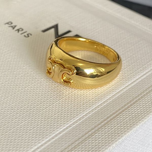 Luxurys Designer Fashion Fashion Luxury Mens and Womens Gold Band Rings Coupes P-Letter P-LeTtrewelry Personalizzati semplici regali per le vacanze 11