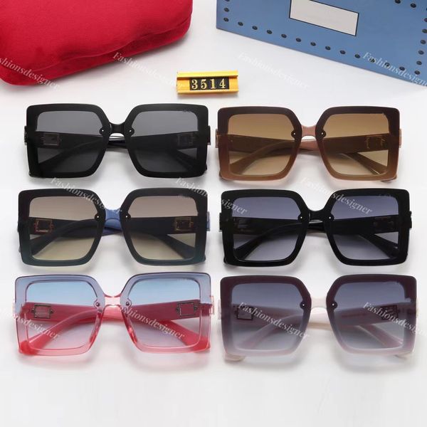 Sonnenbrillen Designer Herren Lunette Sonnenbrille Herren Großer Rahmen trendige Sonnenbrille Outdoor Street Shooting Strandmode Brillen mit Box Sonnenbrillen Großhandel