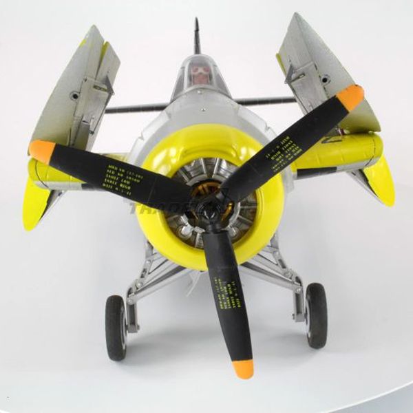 Aereo RC elettrico LX Lanxiang Sky Flight Hobby F4F Giallo Wildcat Elica Warbird Aereo ARF PNP 230616