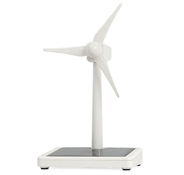 Mini moinho de vento de energia solar Desktop Modelo de turbina eólica Moinho de vento movido a energia solar para janela de veículo Teste de isolamento térmico CDF510