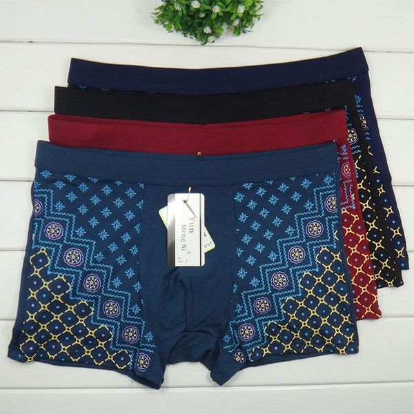 Cuecas 10 pçs/lote masculino boxer design de moda clássico confortável roupa íntima masculina bolsa protuberante shorts atacado