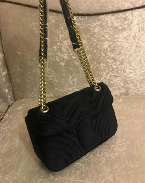 1732 Mode Frauen Designer Samt Taschen Klassische Kette Flap Taschen Umhängetasche Weibliche Umhängetasche Handtasche Geldbörsen Dame Handtaschen Nachricht Taschen Cross Body