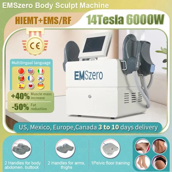 2023 Nova Emszero Hi-emt RF Machine EMS Body Sculpt 14Tesla 6000W Para Salon Muscle Massage Equipment Stimulator Shaping CE Certificate