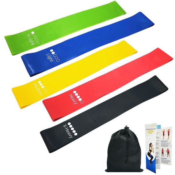 Widerstandsbänder Mi Band 5 Loop Set Naturlatex Workout Sport Fitnessgeräte für Heimfitness Krafttraining Pilates 230617