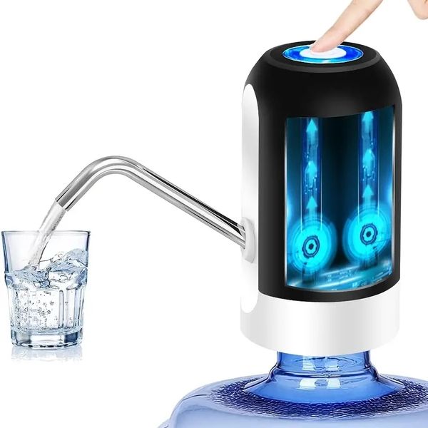 1 Stück 5 Gallonen Wasserspenderpumpe – USB-Lade-Wasserflaschenpumpe, tragbare automatische elektrische Pumpe, für Heimküche, Büro, Camping