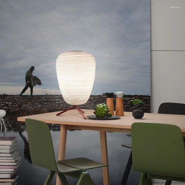 Tischlampen, weißer Glasschirm, vertikale Schreibtischlampe, Schlafzimmer, Nachttisch, Wohnzimmer, dekorativ, modern, minimalistisch, LED