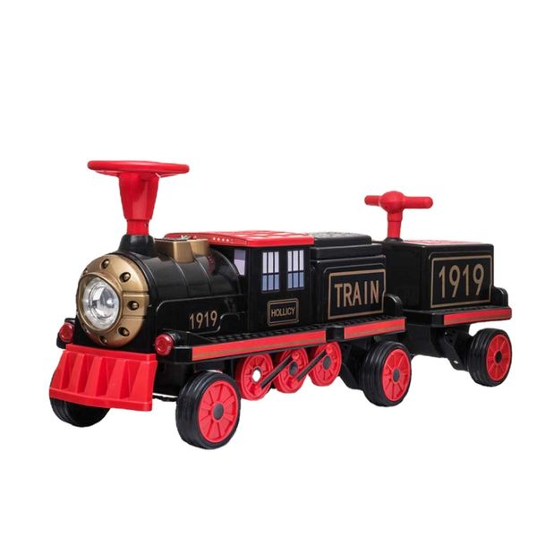 Trem elétrico carro de brinquedo ferrovia e trilhos locomotiva a vapor motor diecast jogo educacional meninos brinquedos para crianças presente infantil