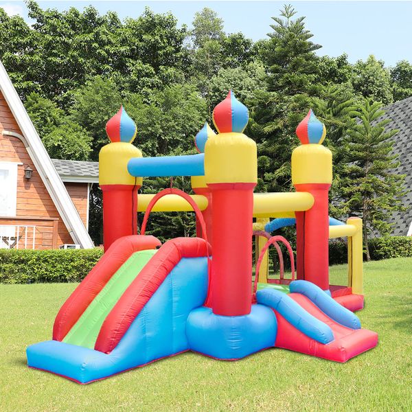 Inflável Moonwalker Bounce House Castle Jumping Jumper Moonwalk Bouncer Slide Combo para quintal parque gramado festa interior esportes ao ar livre jogar brinquedos pequenos presentes divertidos