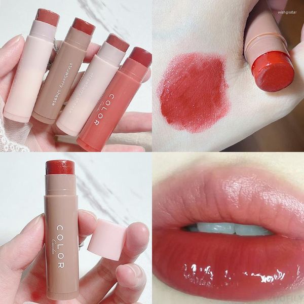 Lip Gloss Batom Japonês Com Design Simples Hidratante Colorido Hidratante Lipgloss Tonalidade Maquiagem Cuidado Base Cosméticos