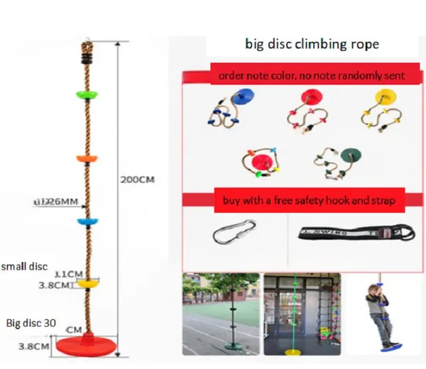 Estrutura de escalada suspensa para crianças em ambientes internos e externos, escada de corda, anel, dispositivo de treinamento abrangente para condicionamento físico de jardim de infância