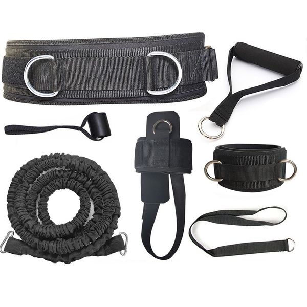 Fasce di resistenza Palestra Attrezzature per il fitness Salto Allenamento Allenamento Maniglie Cintura in vita Pull Rope Force Trainer Vest 230617