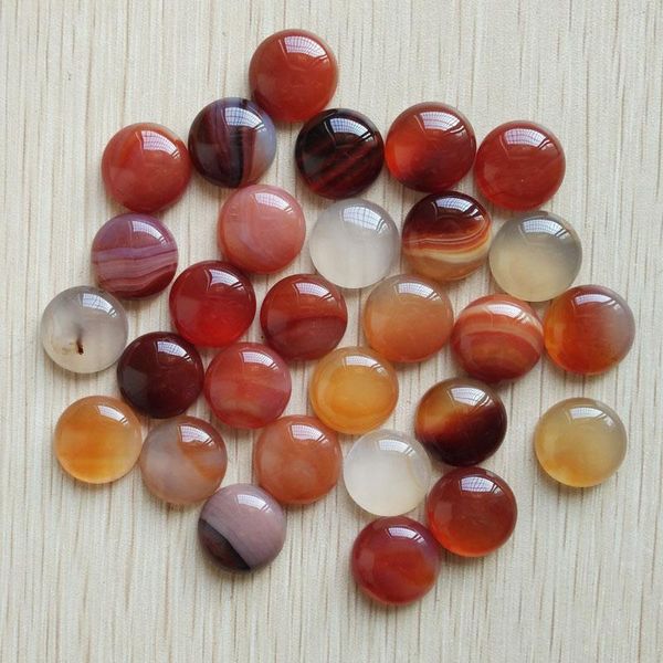 Crystal 2016 Fashion di alta qualità 16mm Rosso naturale Onyx Round Cab Round Cabochon Stone perle per accessori per gioielli all'ingrosso 50 pezzi/lotto gratis