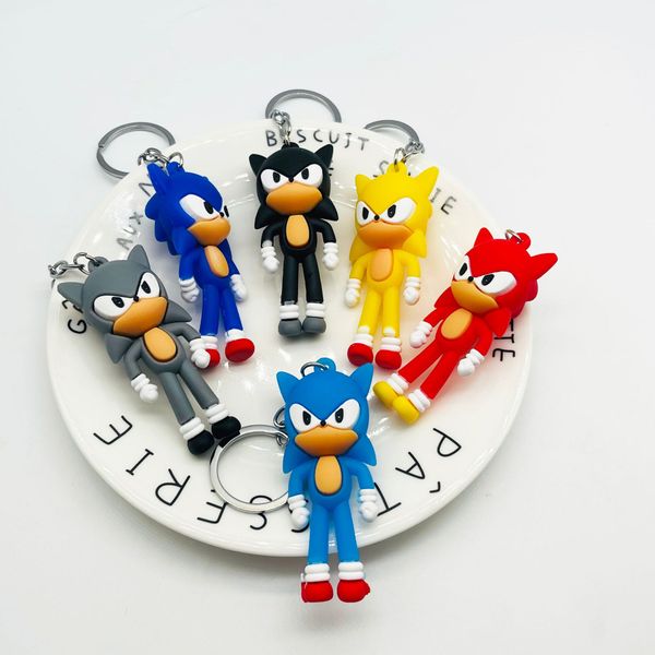 Оптовая креативная мультипликационная сеть Cartoon Sonic Men and Women Key Chain Supersonic Hedgehog Bag Dired