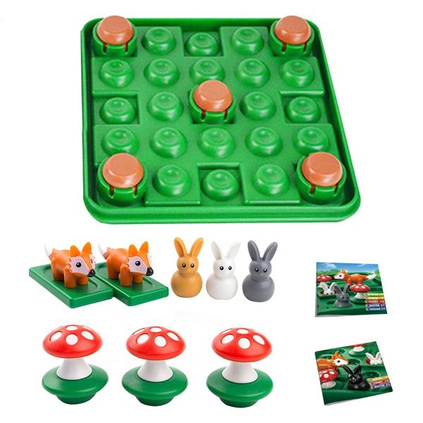 Jogos de festa Jogo Checker Brinquedos Interessantes para o movimento do cérebro Brinquedos para crianças Estratégias interessantes para o movimento do coelho 230617