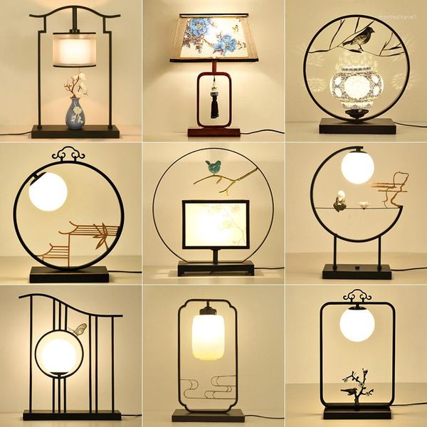 Tischlampen Chinesische Lampe Schlafzimmer Nachttisch Kreative Studie Einfaches Wohnzimmer Nachahmung Klassische Led
