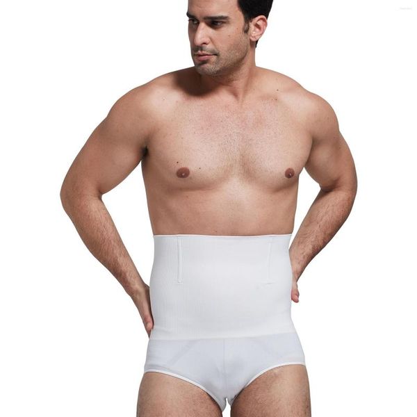 Roupa de ioga masculina cueca esportiva modeladora abdominal cintura alta cintura alta sem costura carvão vegetal de bambu