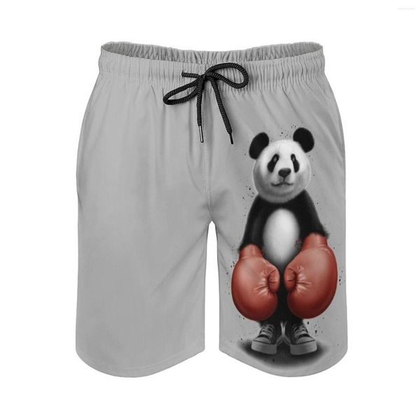 Pantaloncini da uomo Panda Boxer 2023 Costume da bagno da uomo Quick Dry Volley Beach con tasche per orso Divertenti sport di boxe