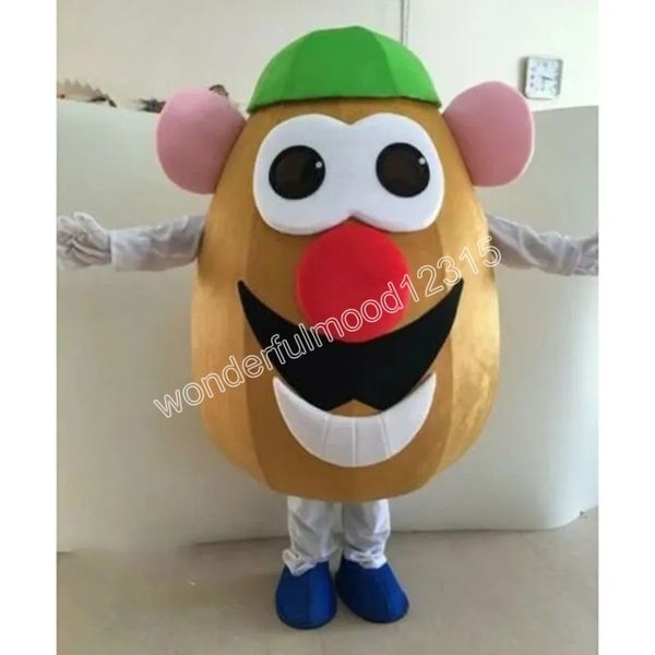 Patates Maskot Kostümleri Karnaval Hallowen Hediyeleri Unisex Yetişkinler Fantezi Parti Oyunları Kıyafet Tatil Açık Reklam Kıyafet Takım