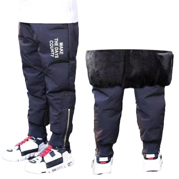 Pantaloni Inverno Ragazzi Ragazze Giù Pantaloni di cotone Leggings per bambini spessi e caldi Pantaloni caldi in piumino per bambini Pantaloni da neve impermeabili antivento 3-12Y 230617